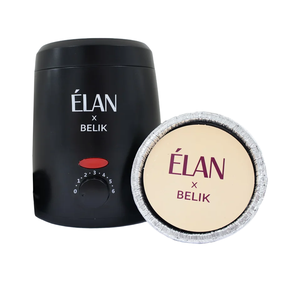 Chauffe-cire ELAN avec thermostat (noir), gamme professionnelle, 200 ml