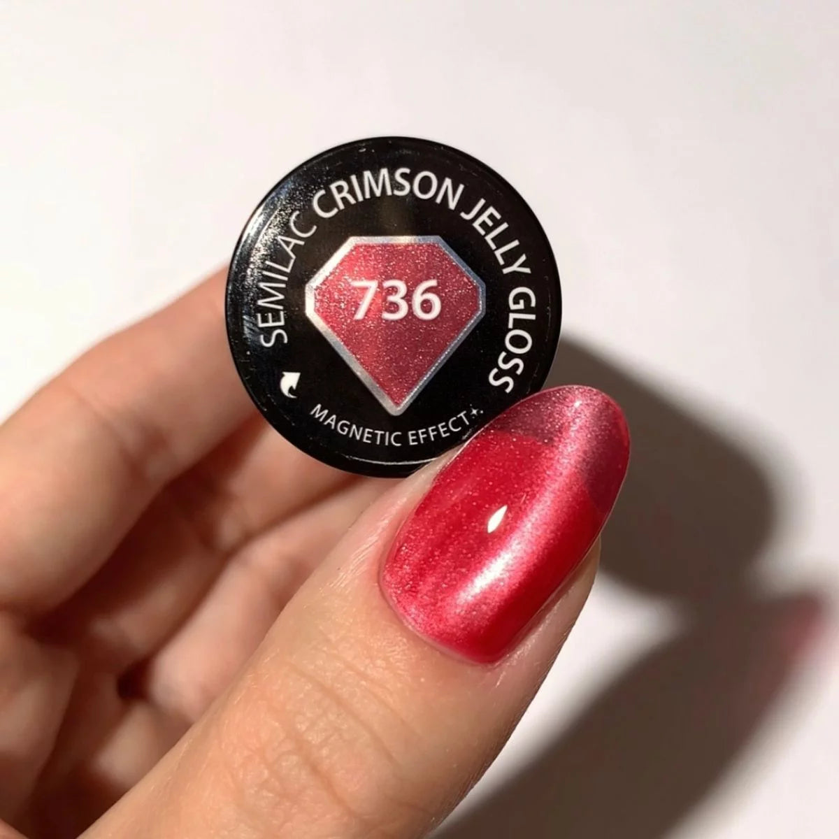 736 Vernis gel UV Semilac Crimson Jelly Gloss 7 ml