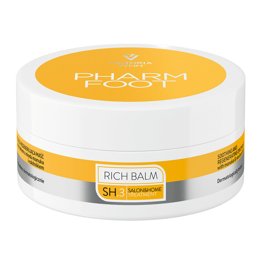 PHARM FOOT Pommade pour les pieds, les mains et le corps au miel de manuka, RICH BALM, 75 ml