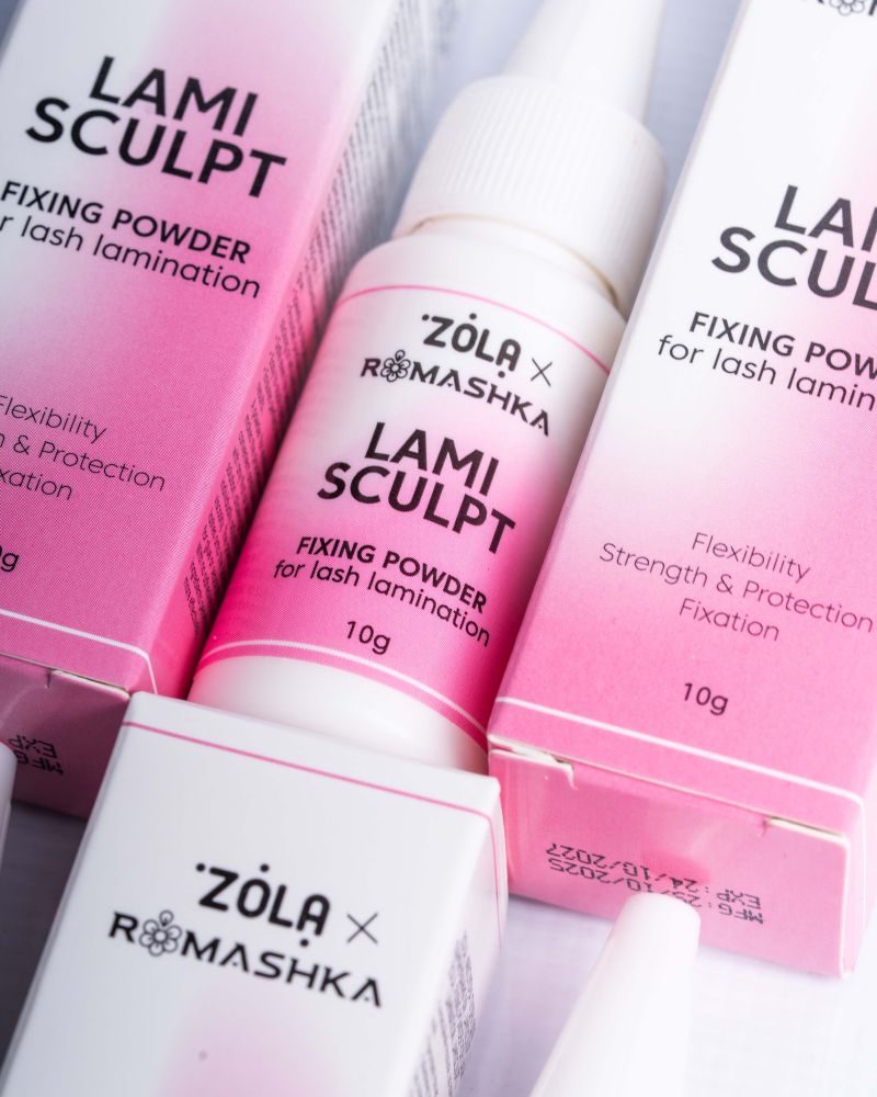 ZOLA Poudre fixatrice pour le laminage des cils LamiSculpt 10 g