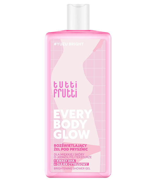 Gel douche Farmona TUTTI FRUTTI YuzuBright aux acides AHA et à l'huile d'agrumes, 400 ml