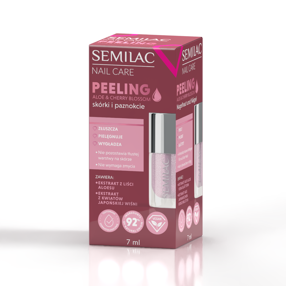 Gommage pour ongles et cuticules Semilac Cherry & Blossom 7 ml