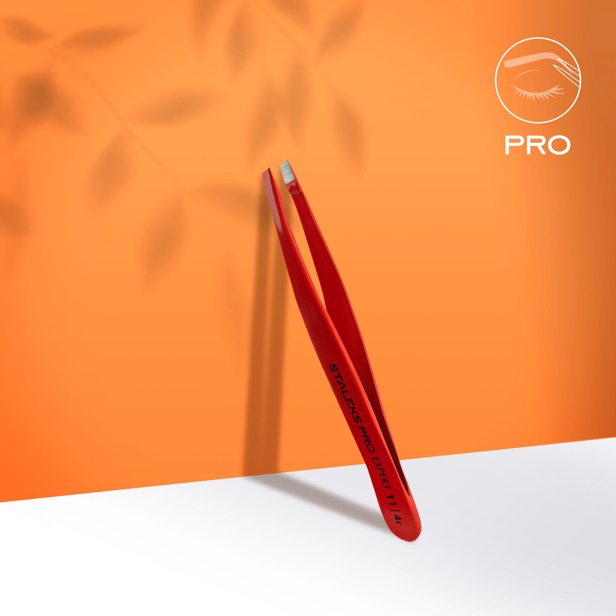STALEKS Pince à sourcils EXPERT Rouge [TE-11/4R]