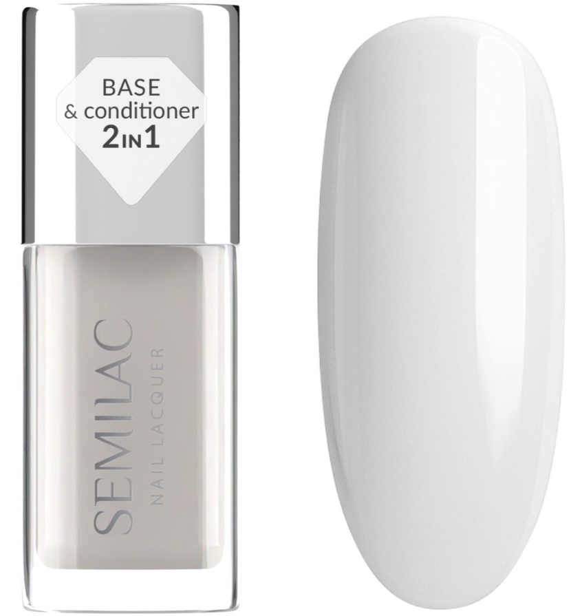Base Semilac pour vernis à ongles classique - Base lissante pour vernis à ongles 9 ml
