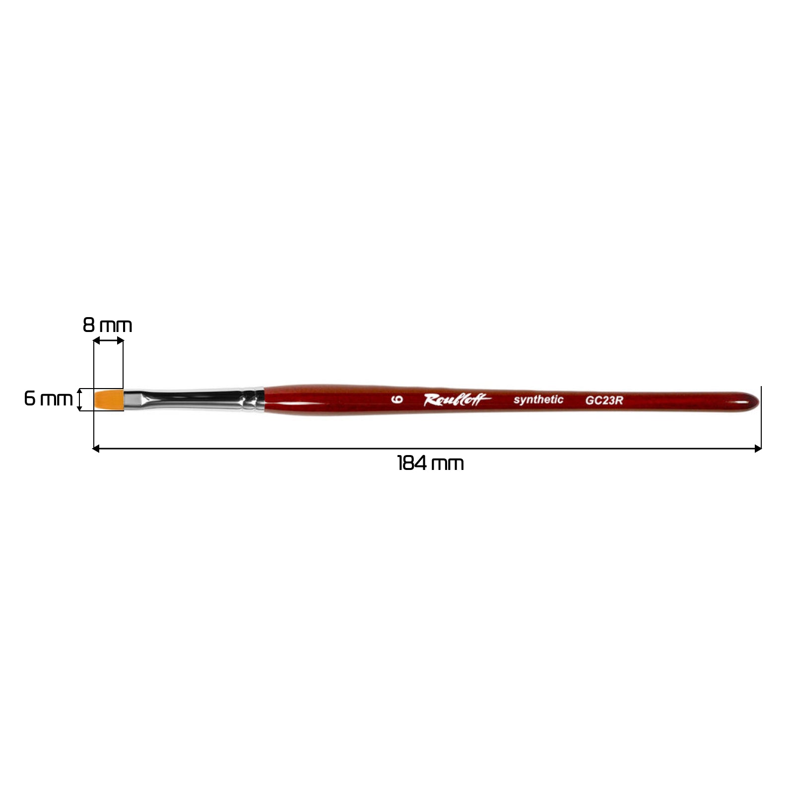 Roubloff, Nail Modeling Brush [GC23R-6]