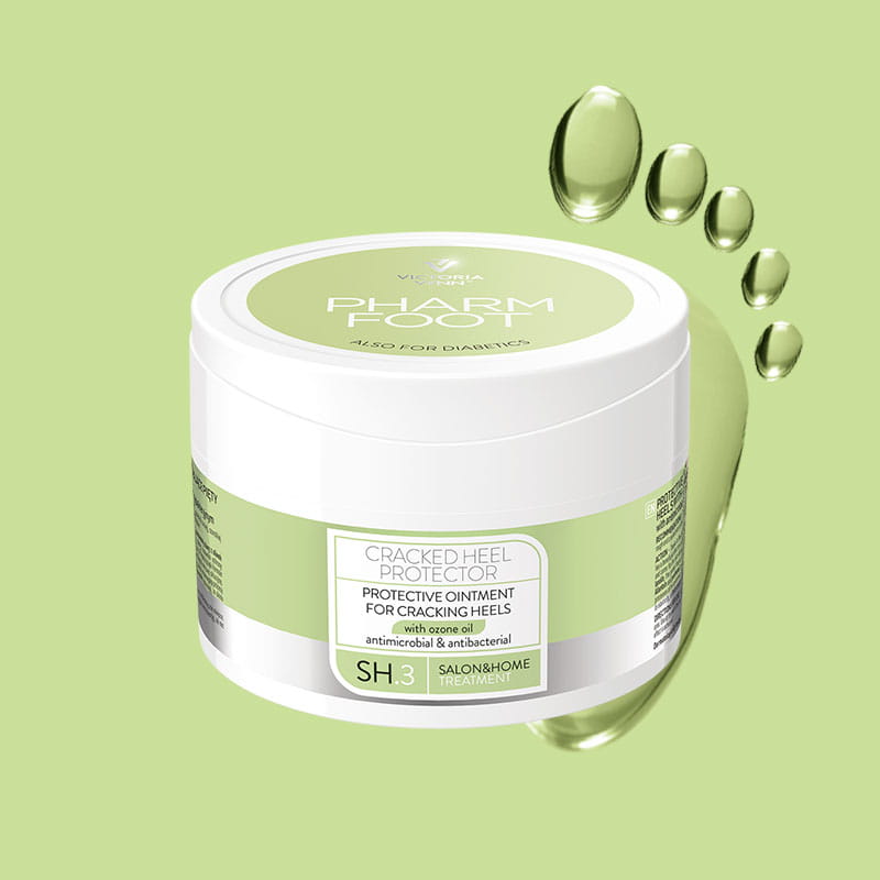 PHARM FOOT Pommade pour les pieds gercés à l'huile d'ozone, CRACKED HEEL PROTECTOR 200 ml